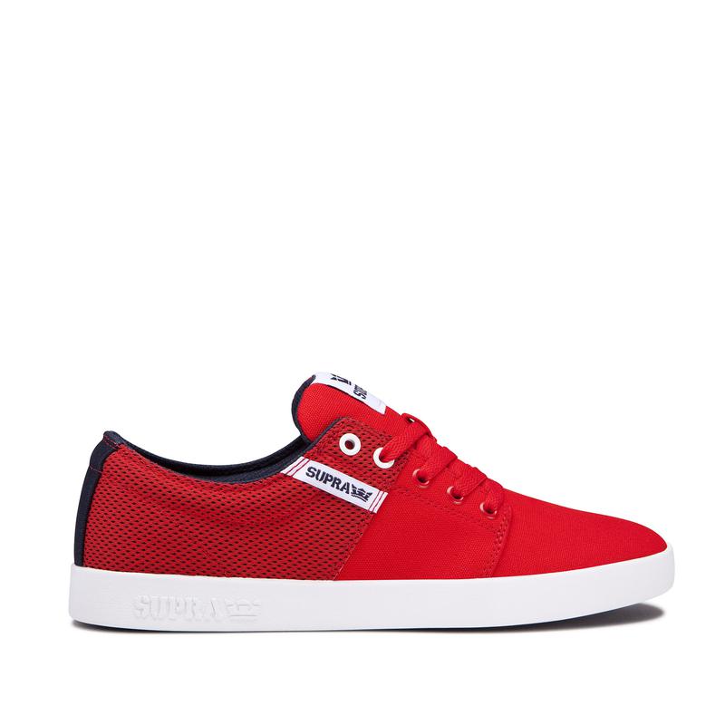 Buty Supra STACKS II - Sneakersy Niskie Damskie - Czerwone (DYXT-56704)